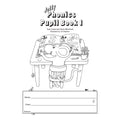 Jolly Phonics Pupil Book 1 (Black & White)